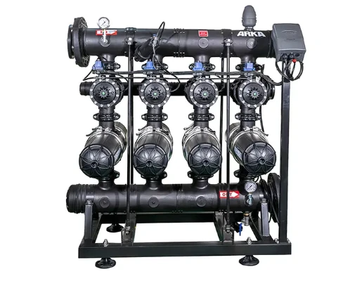 4 Unit Automatic Self Cleaning Disc Filter System for Drip Irrigation