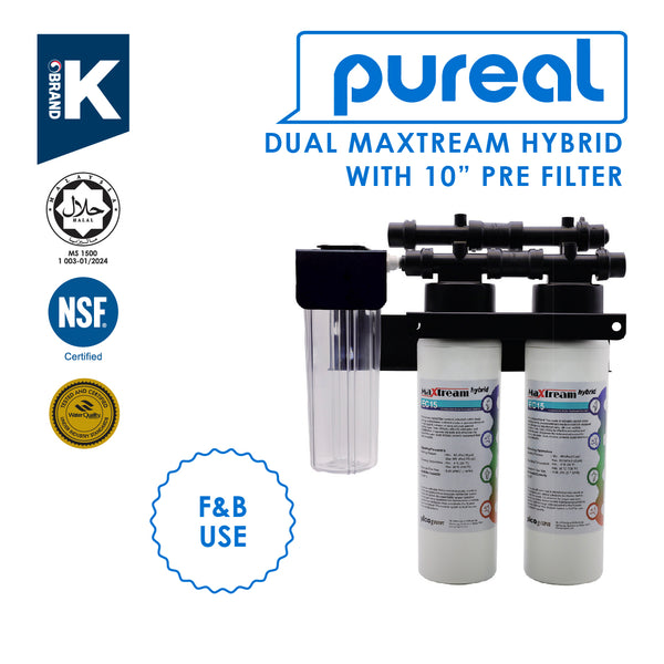 Pureal Maxtream Hybrid Commercial Filter — 3-Stage with 10-inch Pre-filter