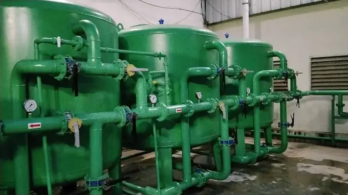 Industrial water treatment plant