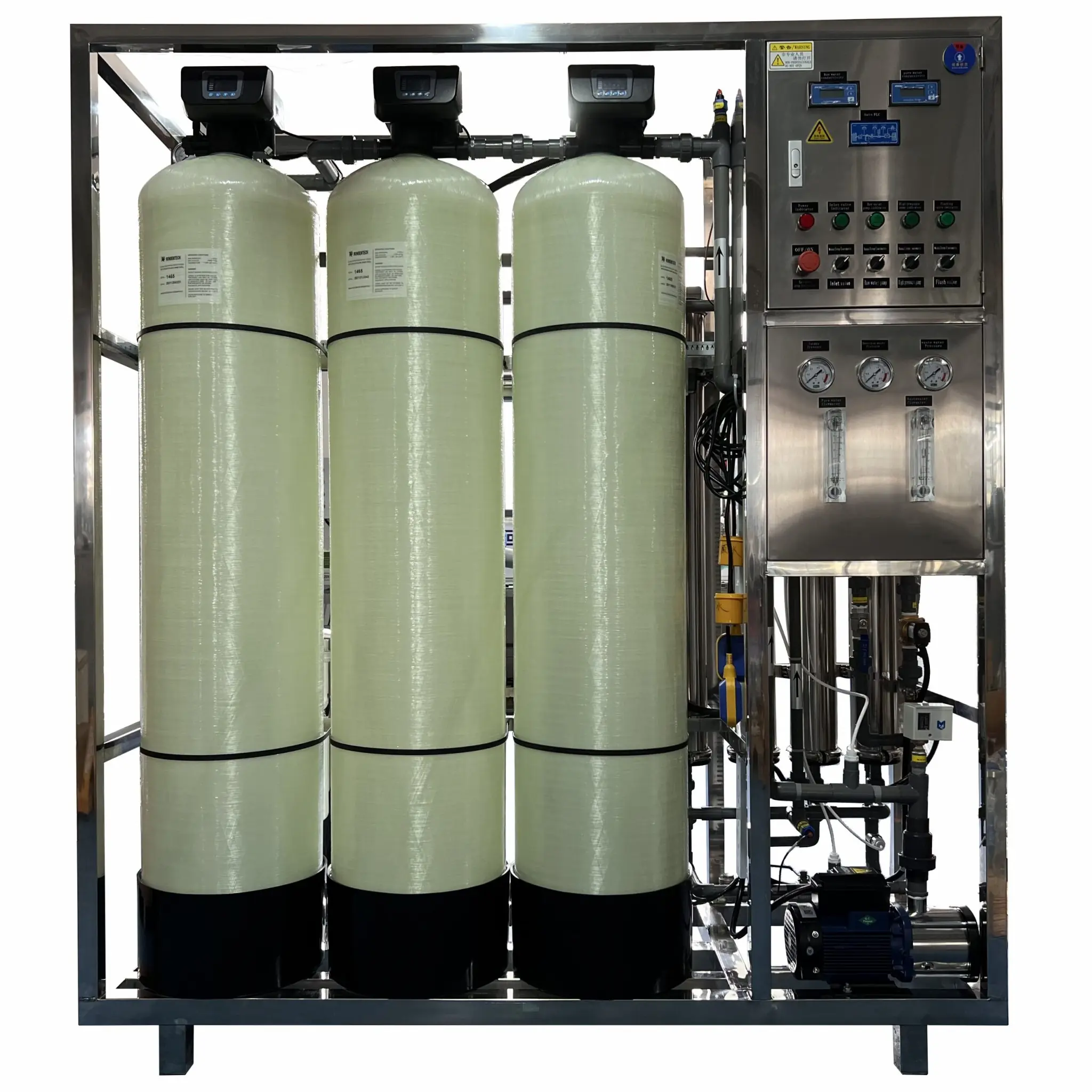 Reverse osmosis membrane system after