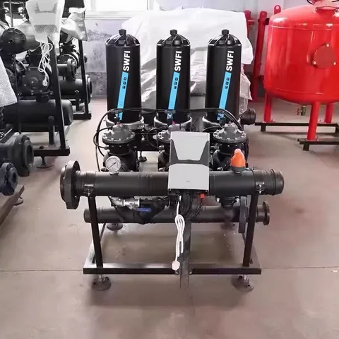 Three-unit disc filter skid | SWFI Automatic Disc Filter System