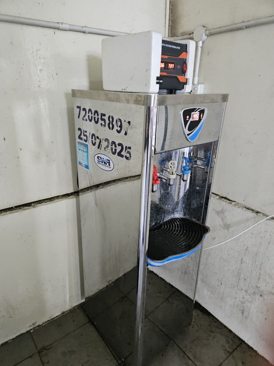 Drinking-water dispenser at Genting Tanjung Estate
