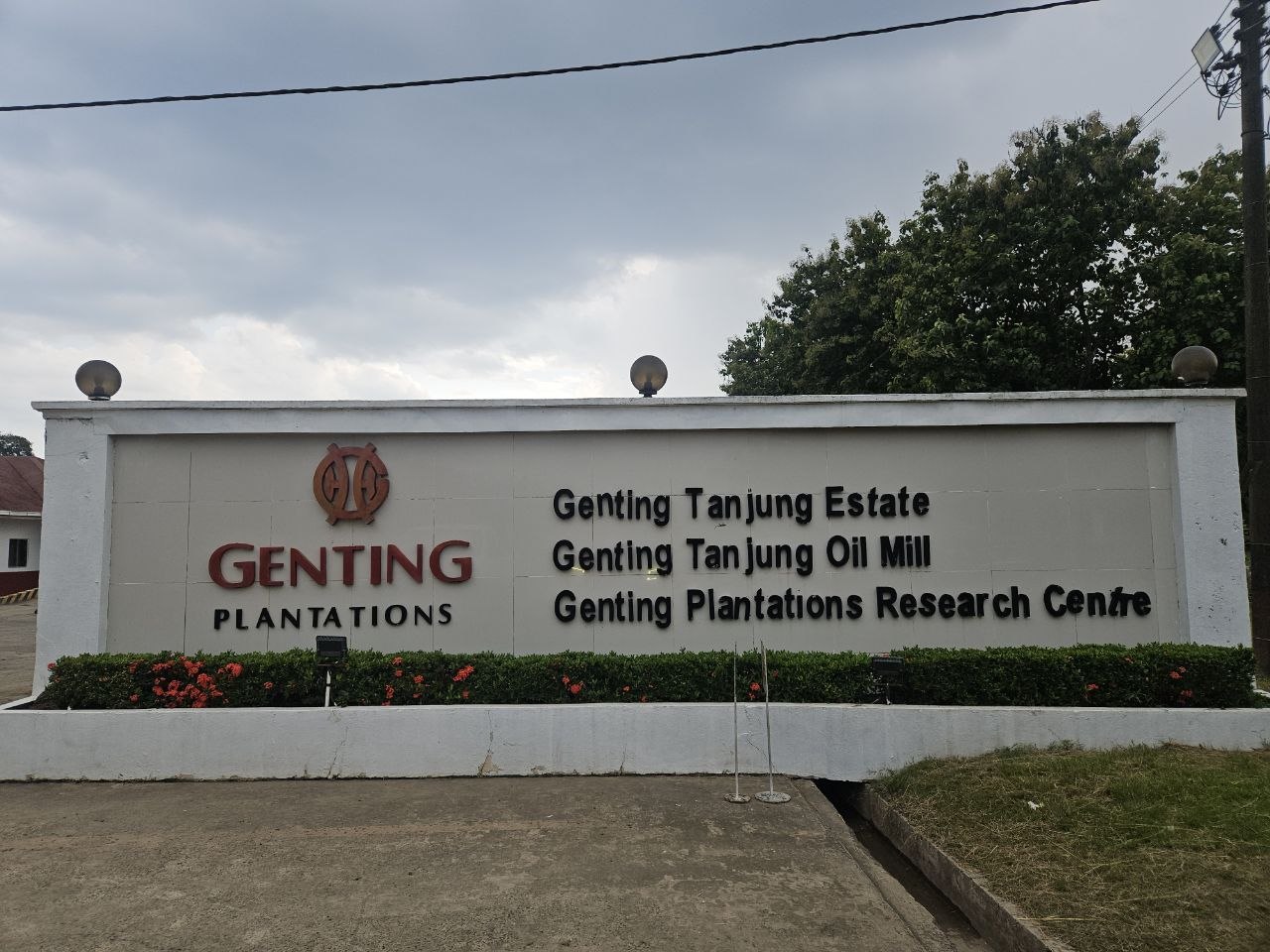 Genting Tanjung Estate sign in Sabah
